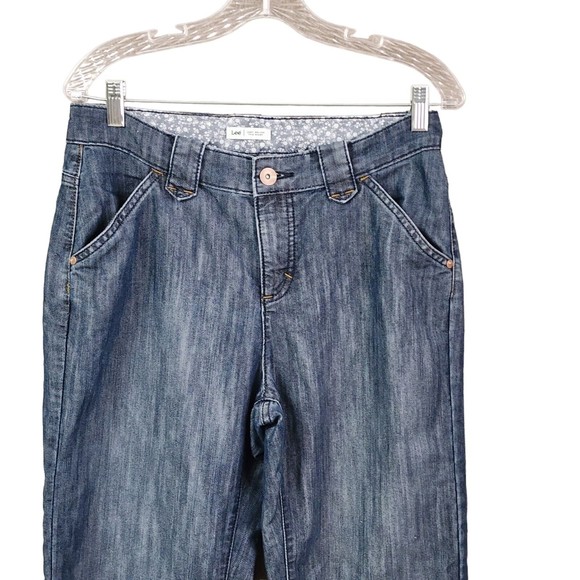 Lee Womens Natural Straight Just Below the Waist Jeans Trousers Slimming Size 6M - Picture 3 of 8